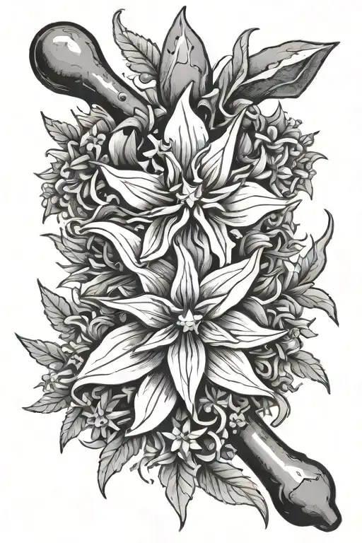 Edelweiss Flower And Hammer