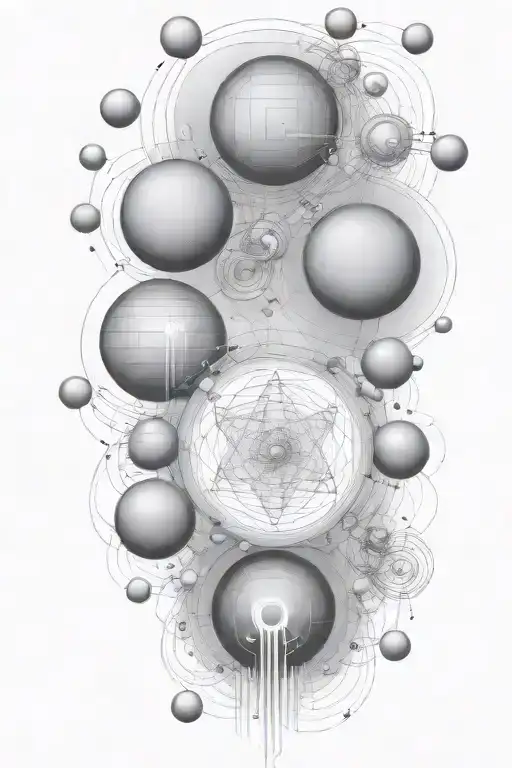 Bohr Atom Design Instead Of Balls