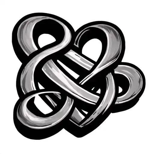 Wrist Tatto Design Of Infinity Love With R And Vinay Name Hidden