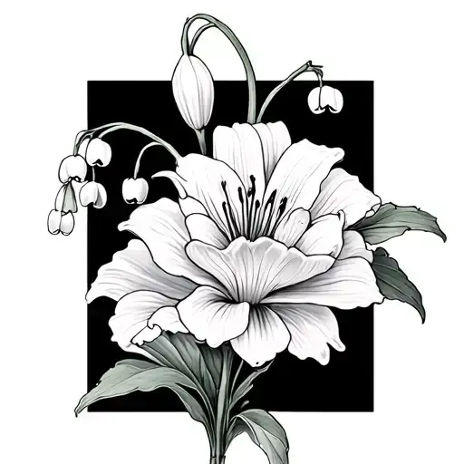 Lily Of The Valley And Marigold