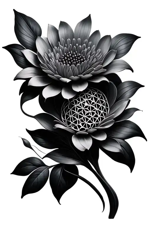 Flower Of Life 3D Abstract Davinchi Style