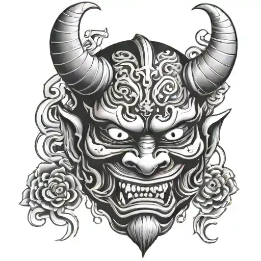 Mask Japanese Demon Mask