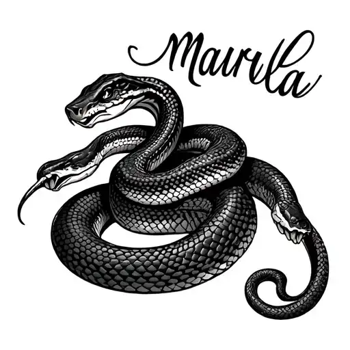 Snake And Name Marulla