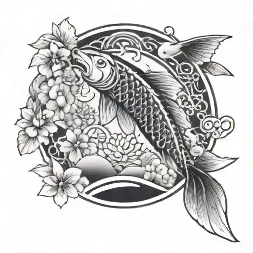 Japanese Cherry Mandala Japanese Carp Ancient Egypt Paris Wave Cosmic Cloud Stars Planet Moon