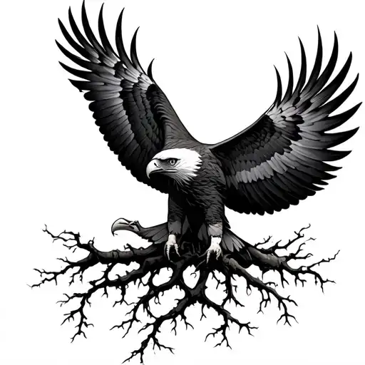 Roots With An Eagle Soaring