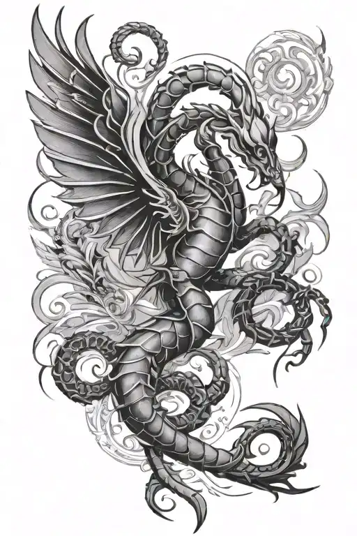 Scorpio Protected By Phenix Bird