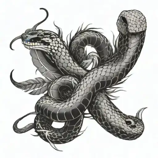 Jungle And Snake Wrapped Tightly