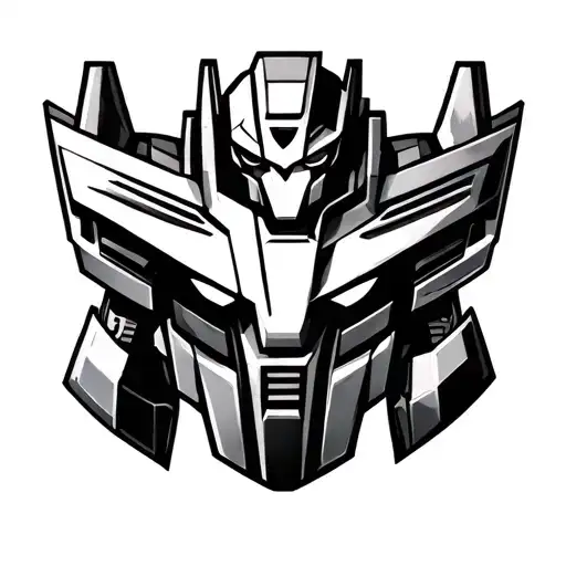 Transformers Tattoo Black An White