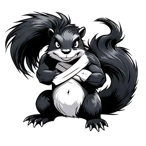 Male Skunk Cross Arms