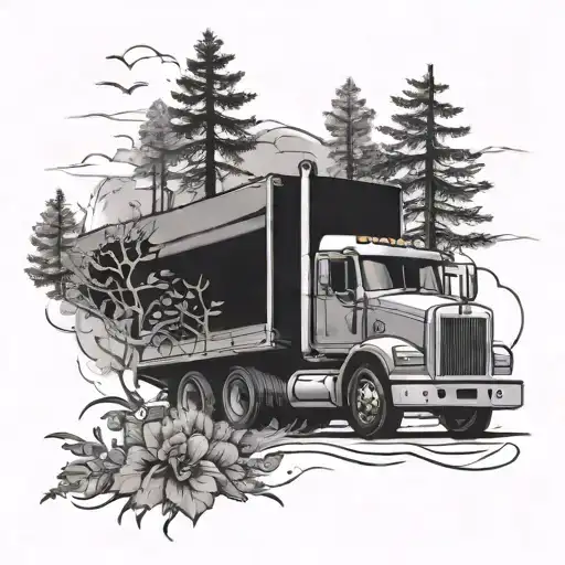 Truck Driver And Nature Inspired
