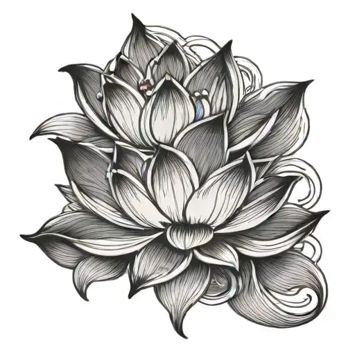 Lotus Flower Intertwined