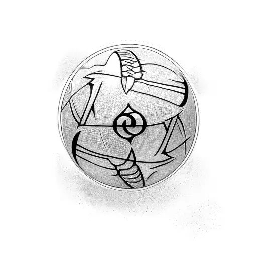 Create A Tattoo That Showcases Various Sports Played On The Beach