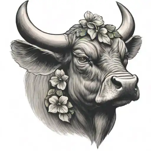 Bull With Shamrock