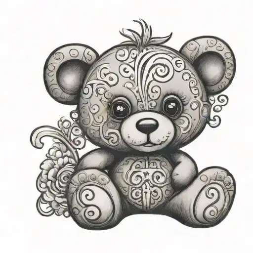 Teddy Bear With Harper Name Written