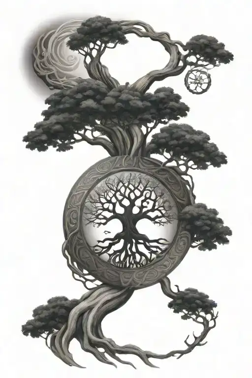 Yggdrasil With The 9 Worlds