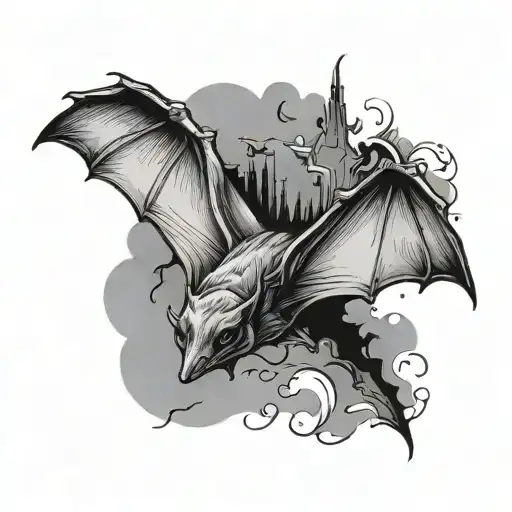 Bat Flying