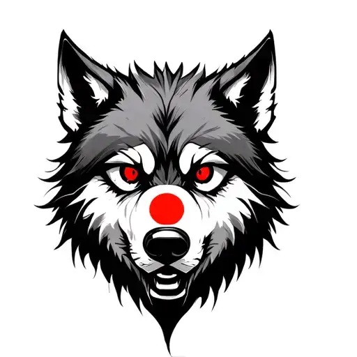 Viscous Dire Wolf With Sharingan Eyes