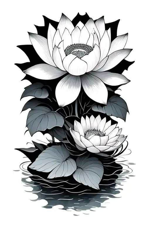 Japanese Patchwork Lotus Flower
