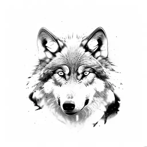 A Pack Of Wolf Resting In A Forest