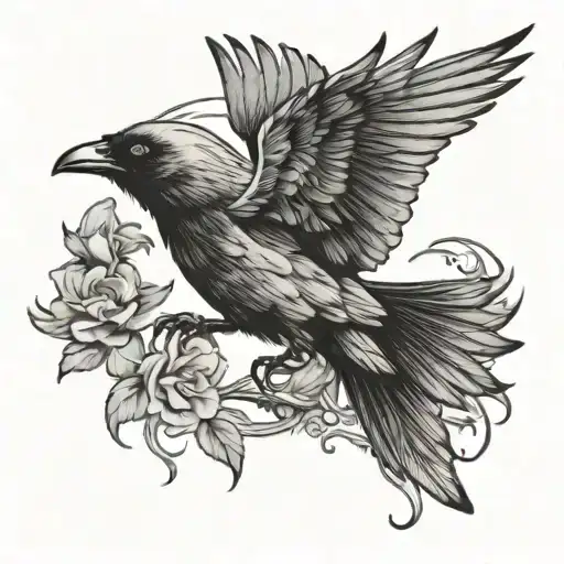 Crow Flying