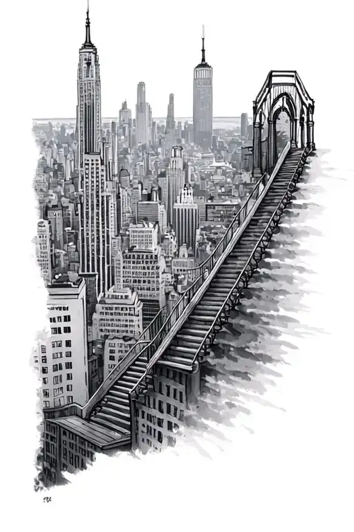 New York City With Stairway To Heaven