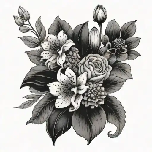 Birth Flower Bouquet