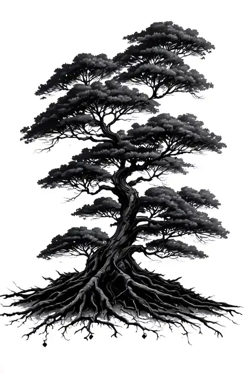 Tree Branches Stretching Towards