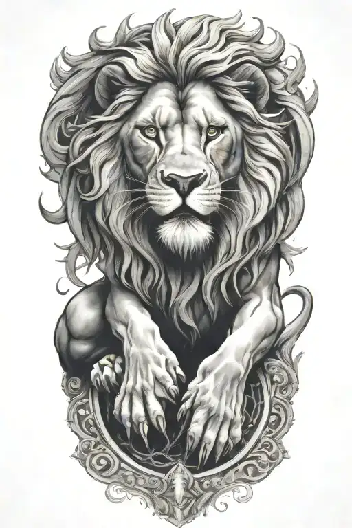 Lion Atlas Holding Up The World