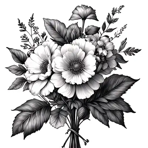 March And December Birth Flower Bouquet