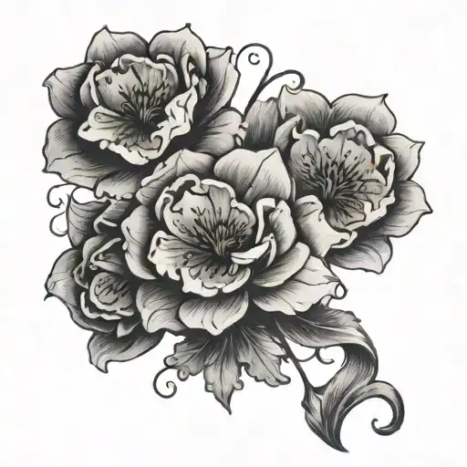 A Larkspar Flower Intertwined With A Bible Verse