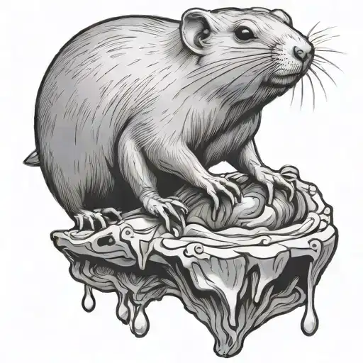 Beautiful Yellow Mole Rat