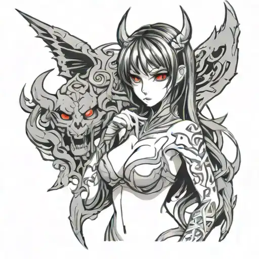 Anime Girl Demon Girl