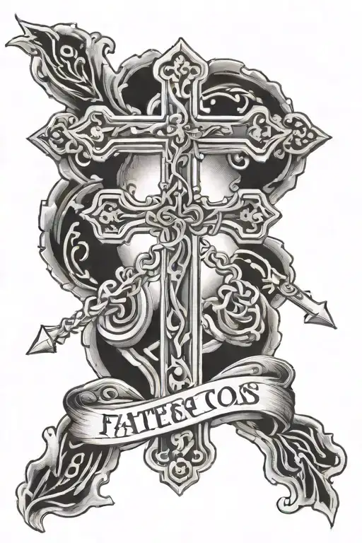 Father And Cross