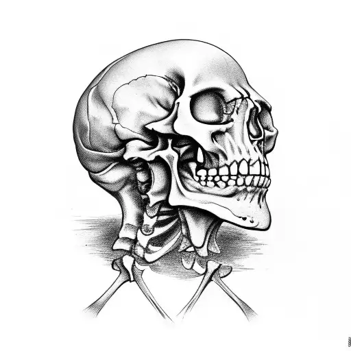 Skeleton Scratching His Skull