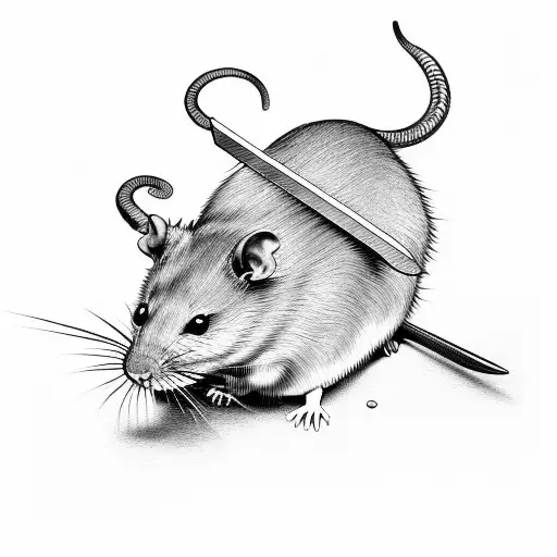 Rat With Sword Through It