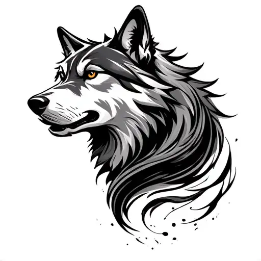 Wolf Head And Tornado Tail