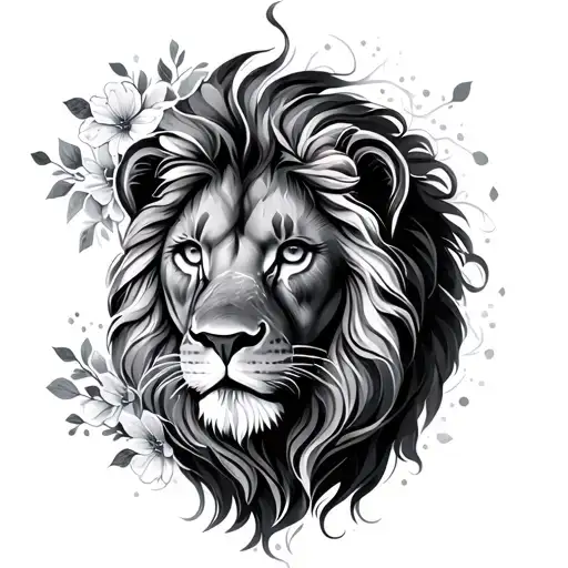 Floral Lion Sparkles