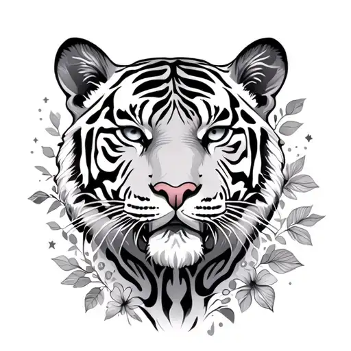 Floral Tiger Sparkles