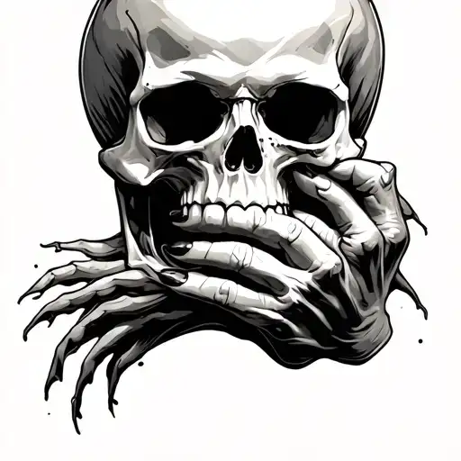 Skull Holding Socket Inbetween Teeth