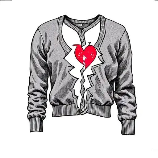 Broken Heart Cardigan For Love