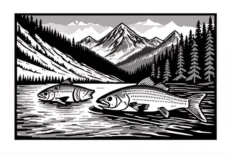 A Simple Patchwork That Symbolizes The Peace I Find Fly Fishing In The Mountains