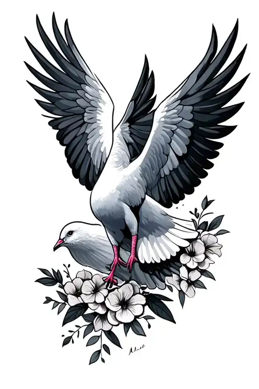 Dove With Name Written