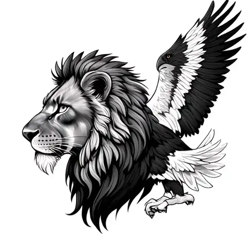 Lion And Eagle