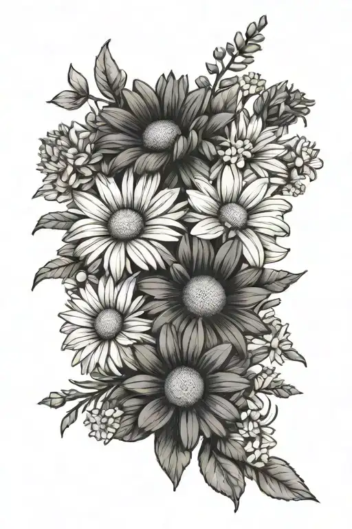 Daisy And Aster Bouquet