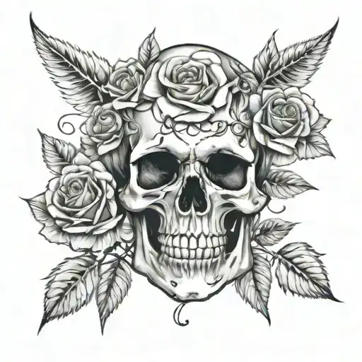 Skull And Roses