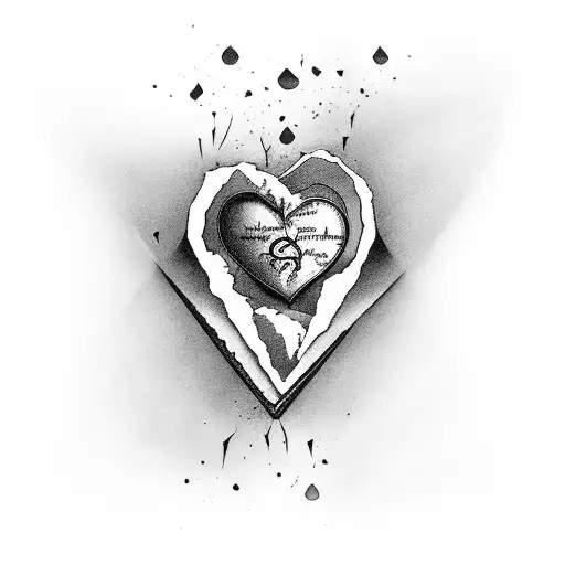 Broken Heart Bleeding With Quotes In The Back Ground And A Big Nomorelove In Front