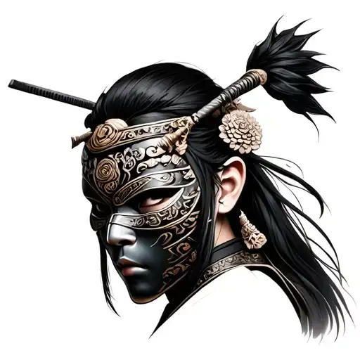Samurai Mujer Hanya Mask