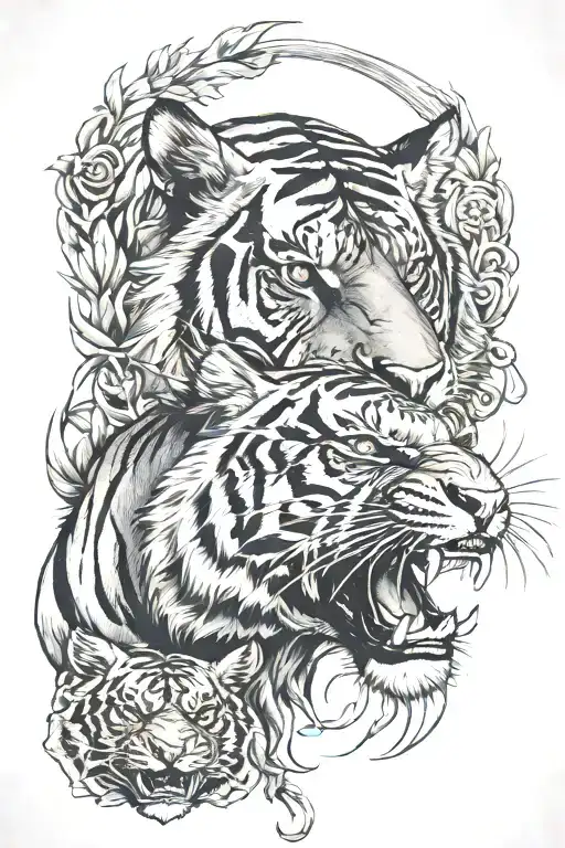 Tiger And Ox Head