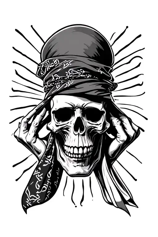 Speak No Evil Hear No Evil See No Evil Skulls With Bandannas