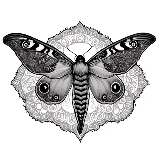 Mandala Above Moth